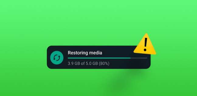 استعادة الوسائط في واتساب
