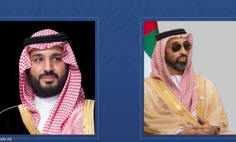 ولي العهد السعودي يستقبل طحنون بن زايد