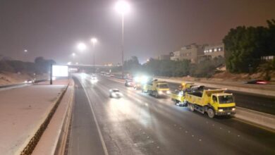 Photo of تنظيف الخطوط السريعة في محافظة حولي